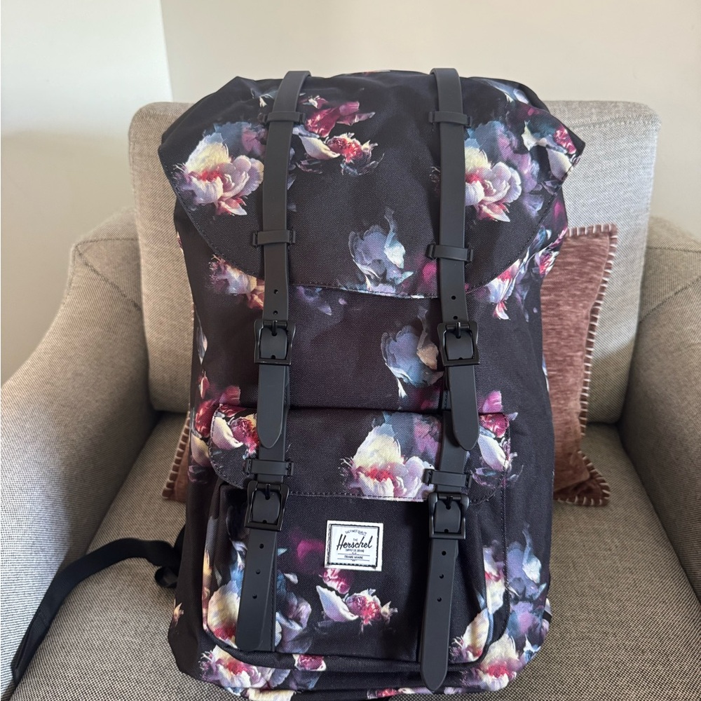 Herschel Supply Company Black Floral Men's Backpack